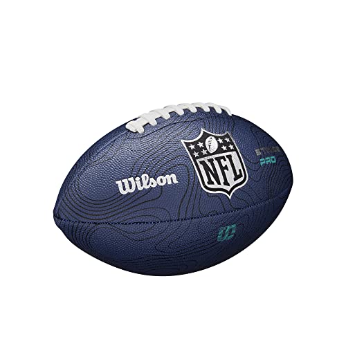 Wilson Nfl Stride Pro Eco Football - Navy, Official Size