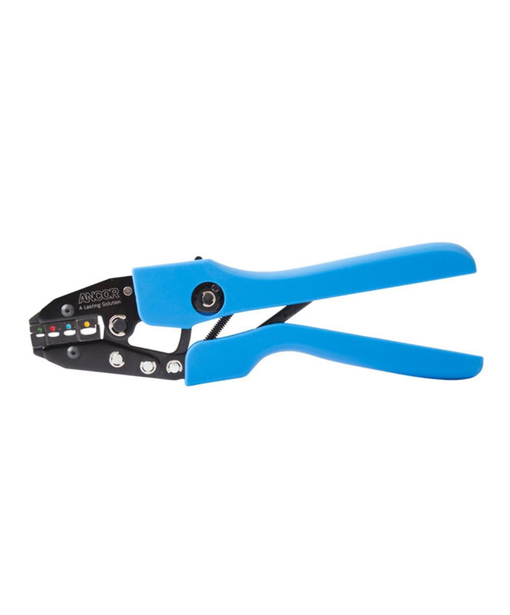 Ancor 703030 Double Crimp Ratcheting Tool, Blue,Beige