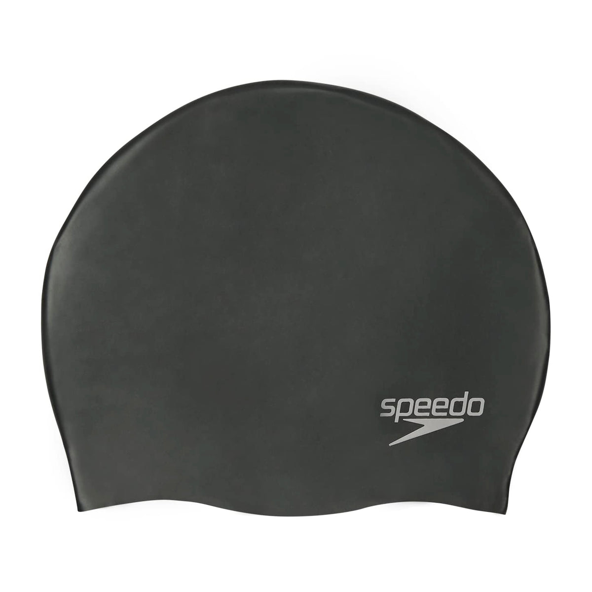 Speedo Plain Moulded Swim Hat One Size Black