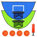 2PCS Large Trampoline Basketball Hoop Set 35.4  19.7 with 4 Mini Balls and 1 Pump-Indoor & Outdoor Game-Easy to Install-Trampoli