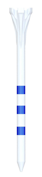 Champ 3-1/4'' My Hite Flytee White/Blue Stripe Golf Tee, 100 Count