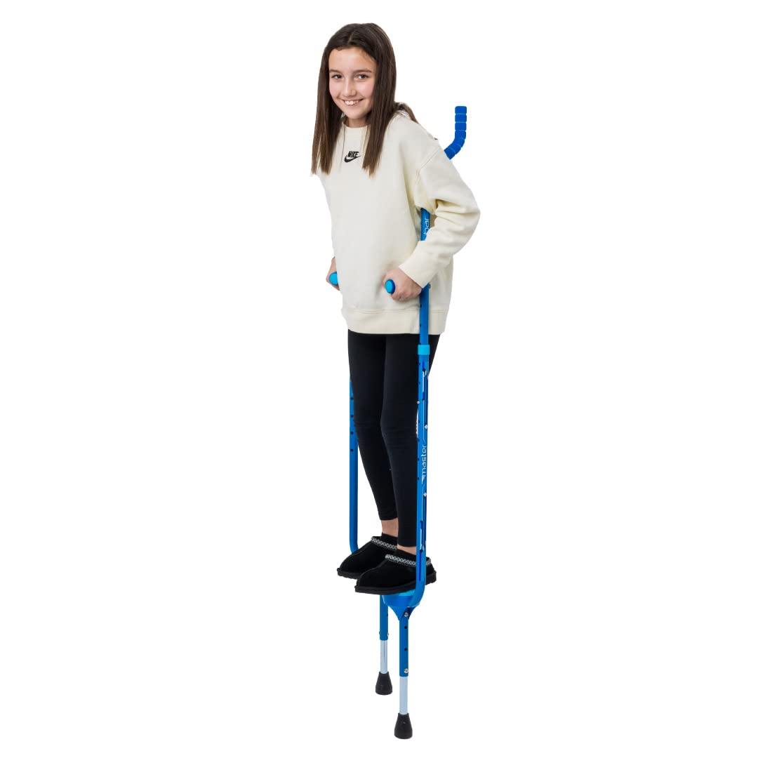 Flybar Master Walking Stilts for Kids - 5 Adjustable Heights, Sturdy, Easy Assembly, Wide Non-Slip Rubber Bottom Tip, Foam Grips