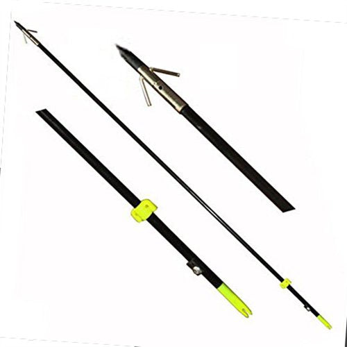 Safari Choice Three 35'' Bowfishing Arrows With Broadheads, Black