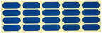 Vise Hada Patch Pre-Cut Tape (40-Piece), Aqua