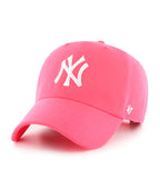 47 New York Yankees Hat Mens Womens Neonado Clean Up Adjustable Cap, Neon Pink