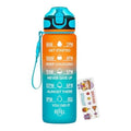 Oblivion Water Bottle - Cute Print Motivational Gradient Water Bottle With Flip-Top, Multicolor Leakproof Lid, Bpa Free Reusable