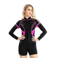 Goldfin Womens Wetsuit Top, 2Mm Neoprene Wetsuit Jacket Ladies Long Sleeve For Water Aerobics Diving Surfing Kayaking, X-Large