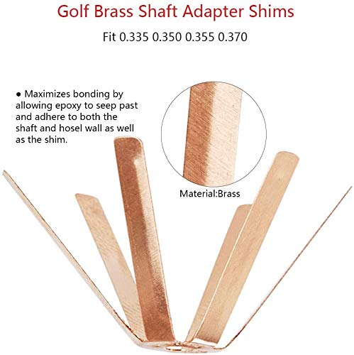 Golf Octopus Shims, 10Pcs 0.350, Golf Brass Adapter Spacer Shims For Iron Shaft Universal Golf Accessories