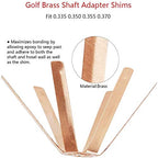 Golf Octopus Shims, 5Pcs 0.335, Golf Brass Adapter Spacer Shims For Iron Shaft Universal Golf Accessories
