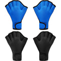 2 Pairs Swimming Gloves Aquatic Swim Training Gloves Neoprene Gloves Webbed Fitness Water Resistance Training Gloves For Swimmin