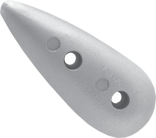 Martyr Cmt21A, Aluminum Alloy Pleasurecraft Cmt-21 Medium Teardrop Bolt-On Anode