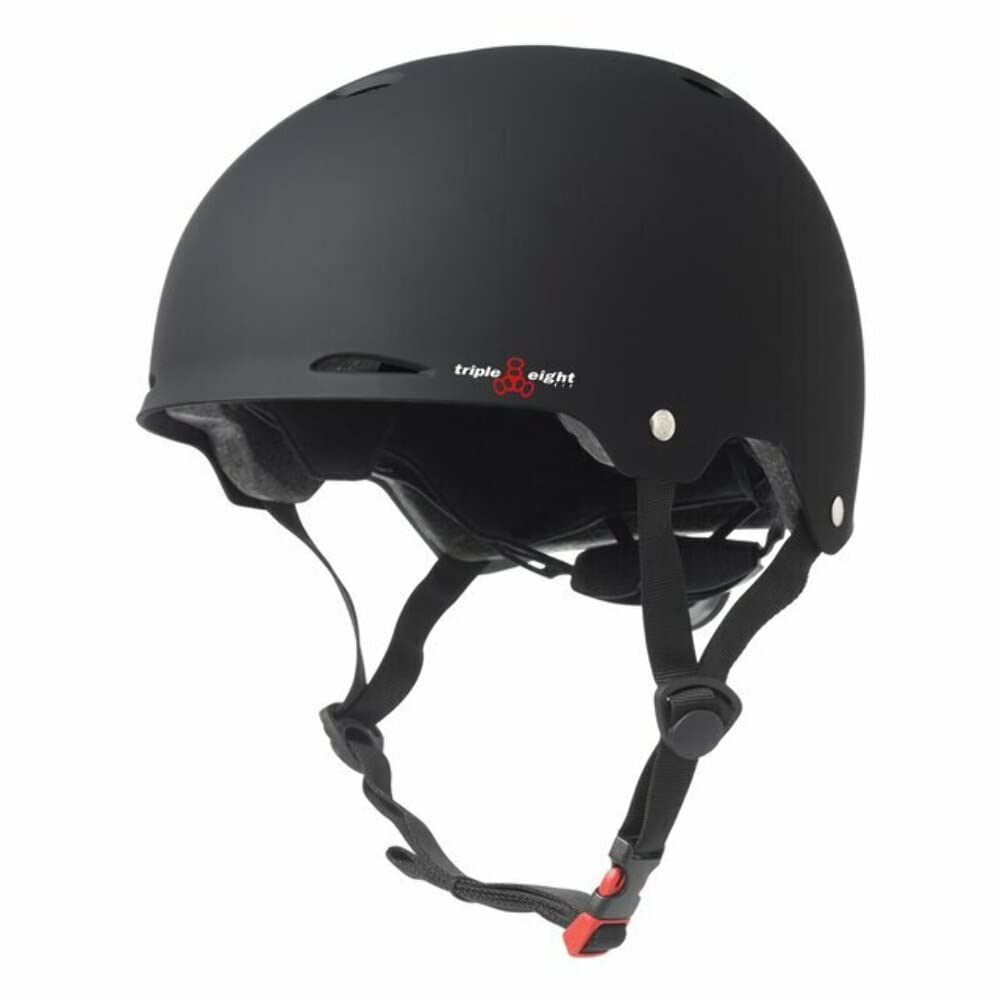 Triple Eight Gotham Dual Certified Skateboard And Bike Helmet, Black Matte, Small / Medium