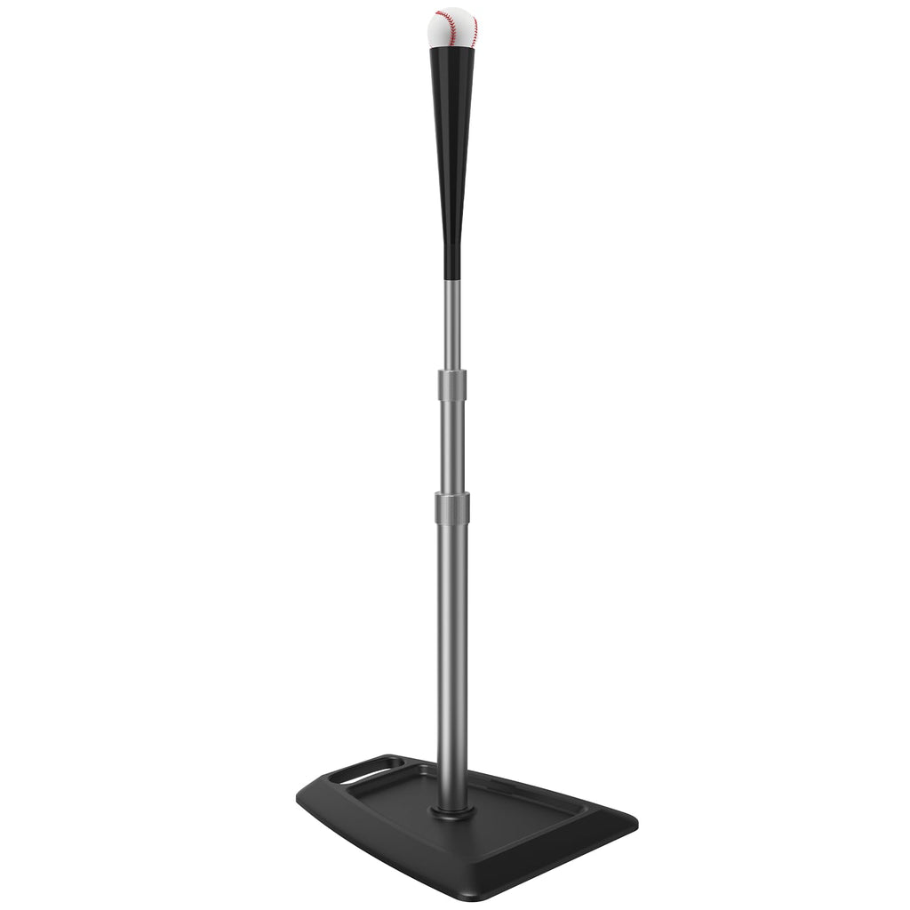 Portable Batting Tee For Baseball/Softball, Tees Height Adjustment From 24-45 Inch, Baseball Tees For Hitting With Heave Duty Ba