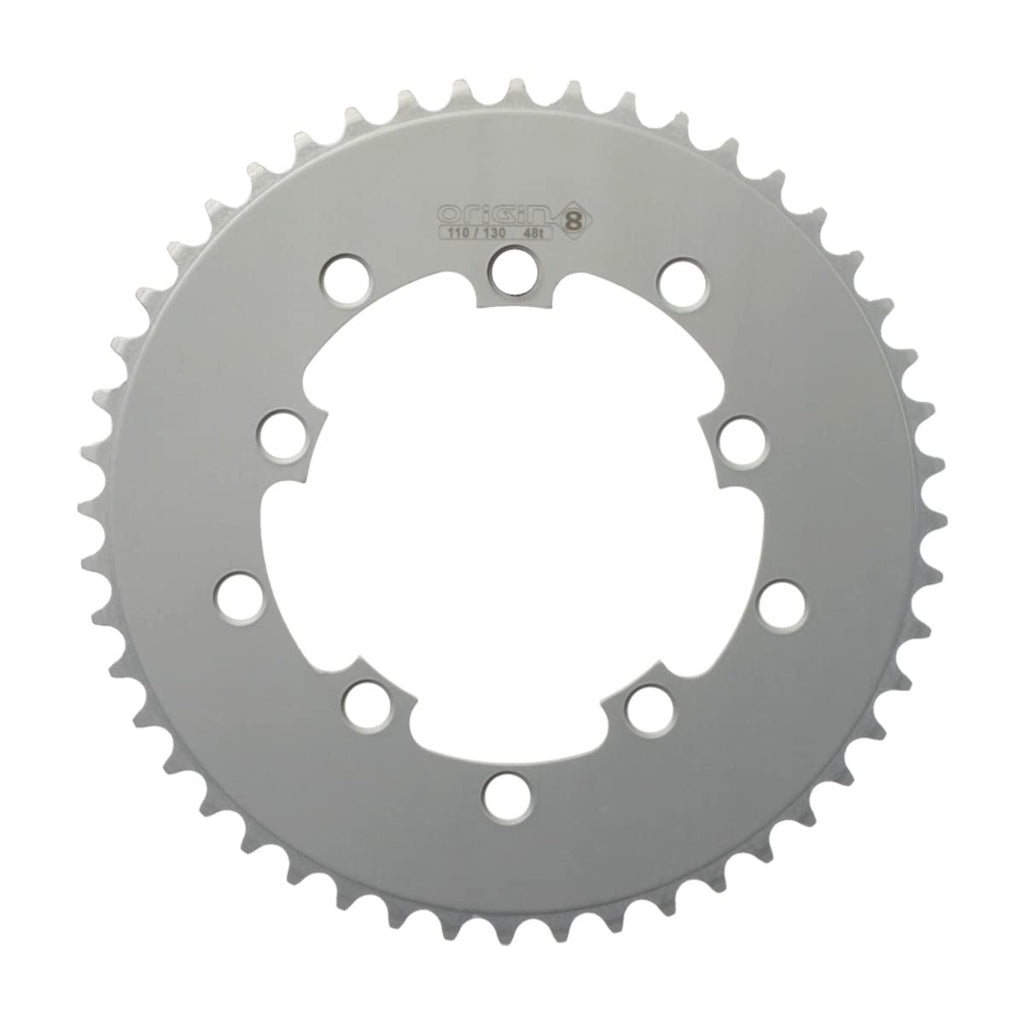 Origin8 Bmx/Singlespeed/Fixie Chainring, 48T, 110/130 Bcd, 1/8, Silver