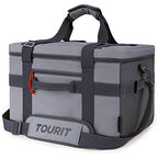 Tourit Cooler Bag 48-Can Insulated Soft Cooler Large Collapsible Cooler Bag 32L Lunch Coolers For Picnic, Beach, Work, Trip, Gre