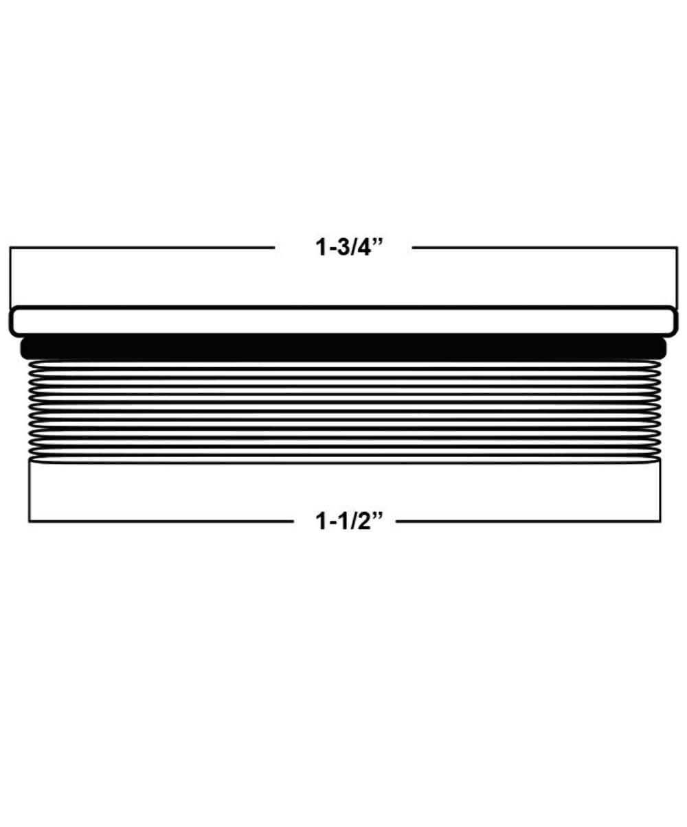 Whitecap Industries Replacement Cap And Chain-Deck Fill Replacement For Stainless Steel, 1.5-Inch