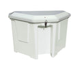 TAYLOR MADE PRODUCTS 123661 Triangle Poly Box  Wht W/Recess