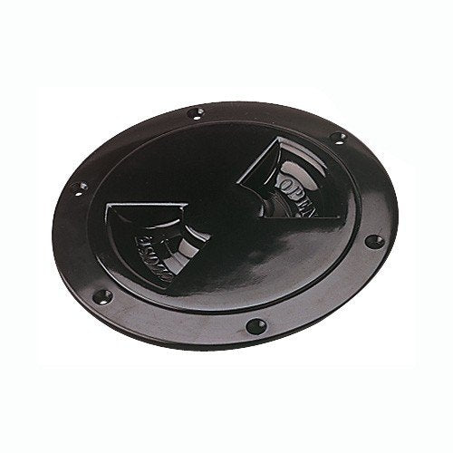 Sea-Dog Line Screw Out Deck Plates, Deck Plate Black Standard 5In Each
