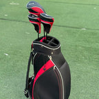 Andux Golf 460Cc Driver Fairway Wood Club Head Covers Hook & Loop Set Of 3 Red