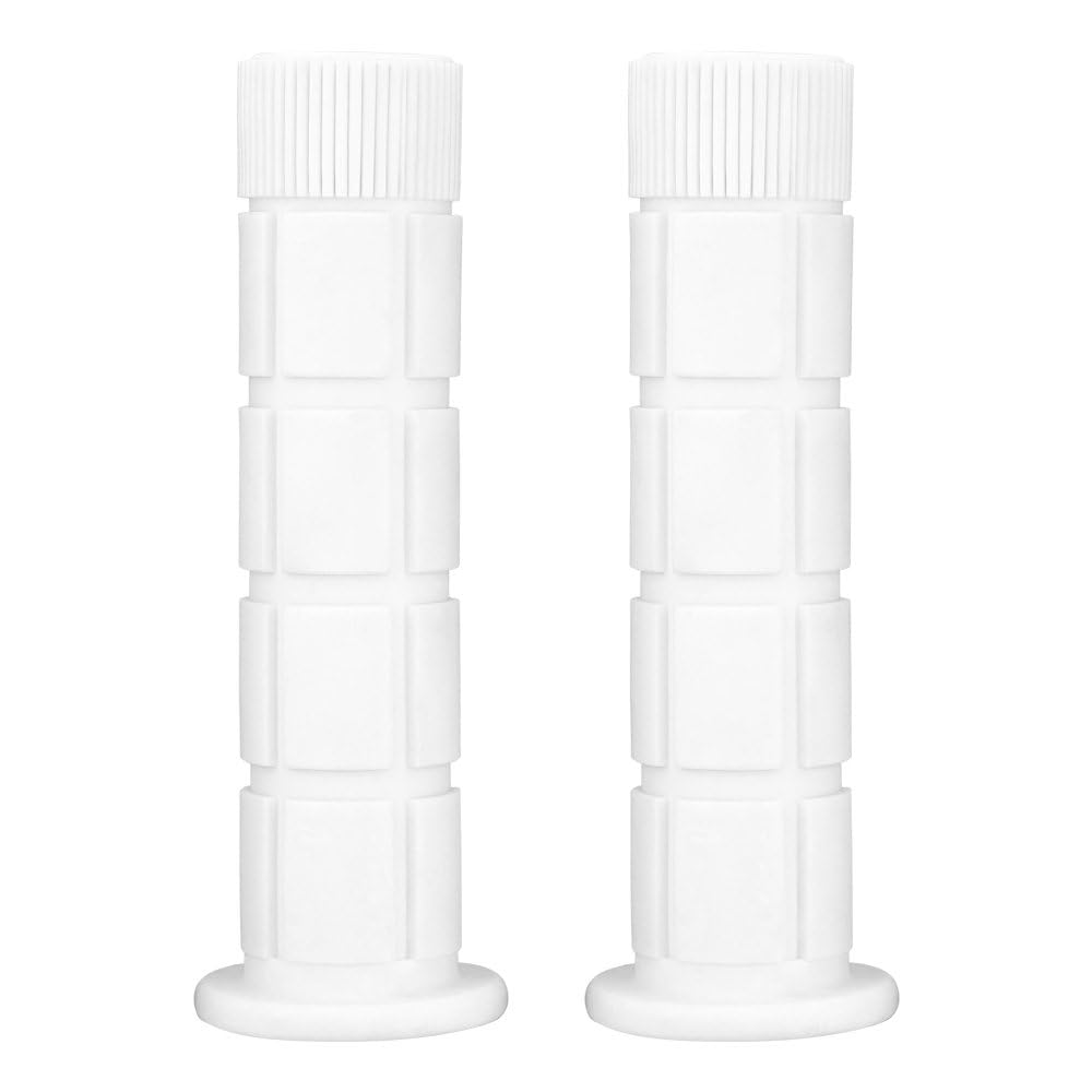 SAPLIZE Bike Handlebar Grips, for Kids Girls Boys Bikes, Balance Bikes, Road Bikes and Sctoors, Length 4.9, White
