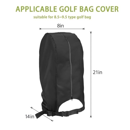 Colewin Golf Bag Cover Rain Hood,Waterproof Golf Bag Hood Cover,Almost Fits All For Tour Bags/Golf Bags/Carry Cart/Stand Bags