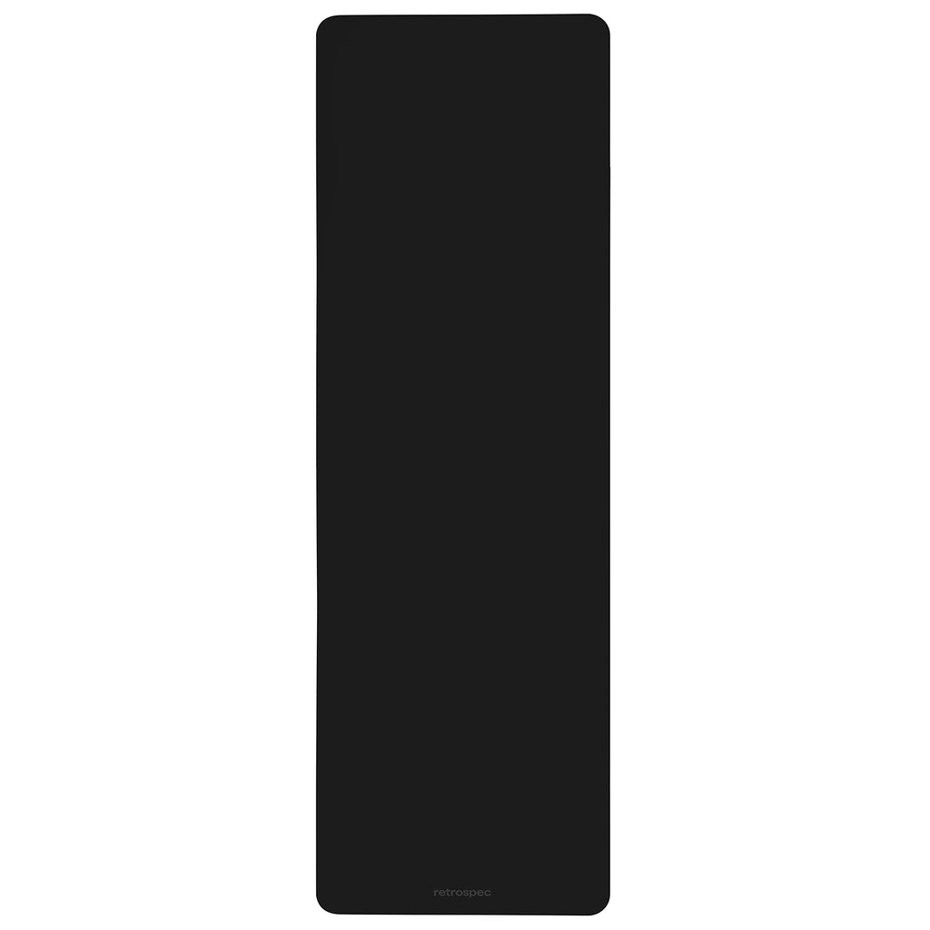 Retrospec Laguna Yoga Mat For Women & Men - Thick, Non Slip Exercise Mat For Home Workout, Black