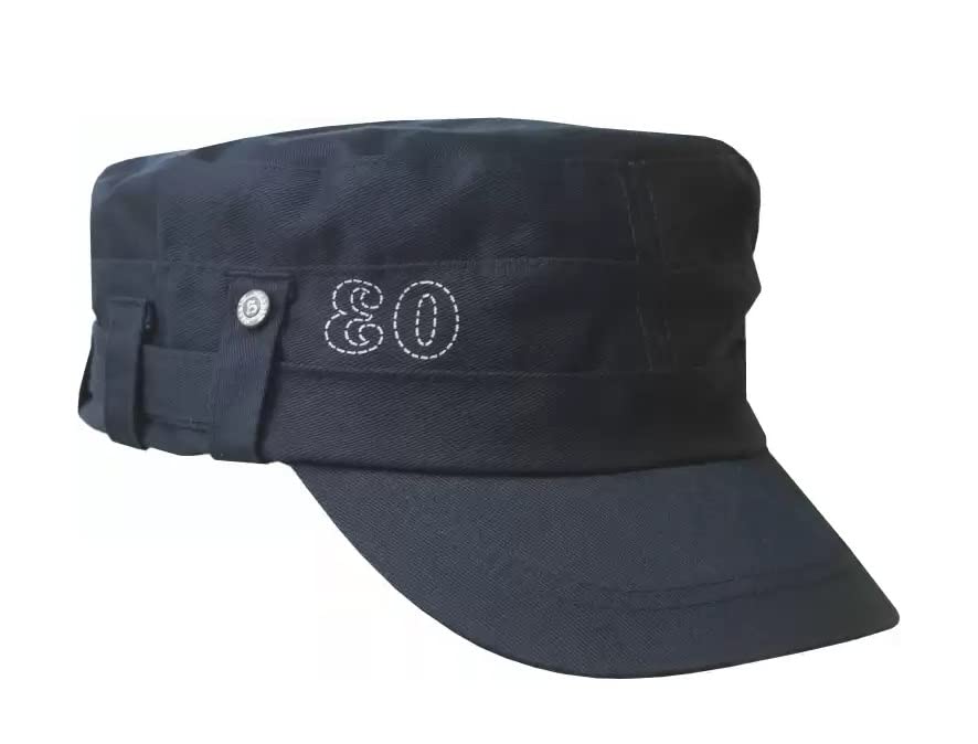 Flat Captain Black Short Topi Outdoor Hats Caps For Men And Boys