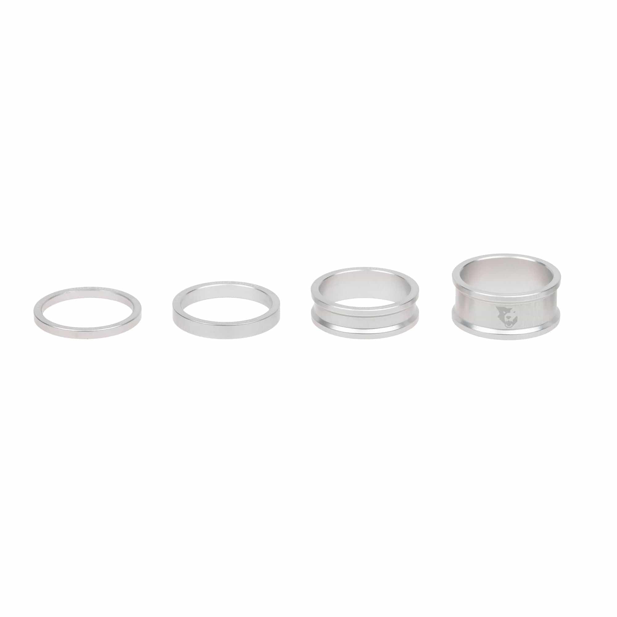 Wolf Tooth Precision Anodized Headset Spacers (Orange, 3, 5, 10, & 15Mm)