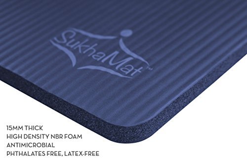 Sukhamat Yoga Knee Pad - New! 15Mm (5/8'') Thick - The Best Yoga Knee Pad For A Pain Free Practice. Cushions Pressure Points. Co