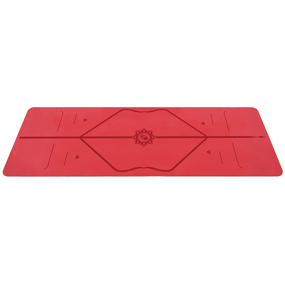Liforme Love Travel Yoga Mat- Free Yoga Bag, Patented Alignment System, Warrior-Like Grip, Non-Slip, Eco-Friendly, Ultra-Lightwe