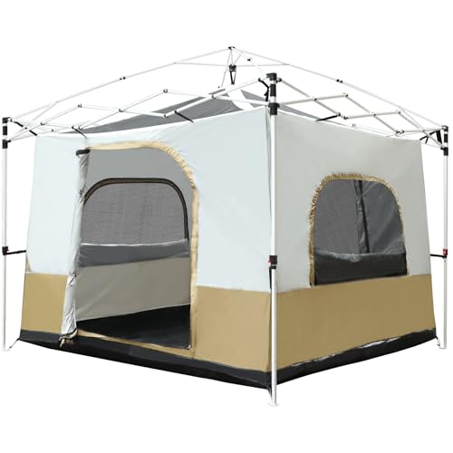 Redcamp Canopy Camping Tent For Pop Up Canopy Tent, Inner Tent With Mesh Window, Converts Straight Leg 10'X10' Or 10'X20' Canopy