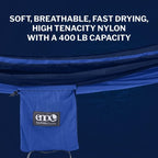 Eno, Eagles Nest Outfitters Doublenest Lightweight Camping Hammock, 1 To 2 Person, Royal/Navy