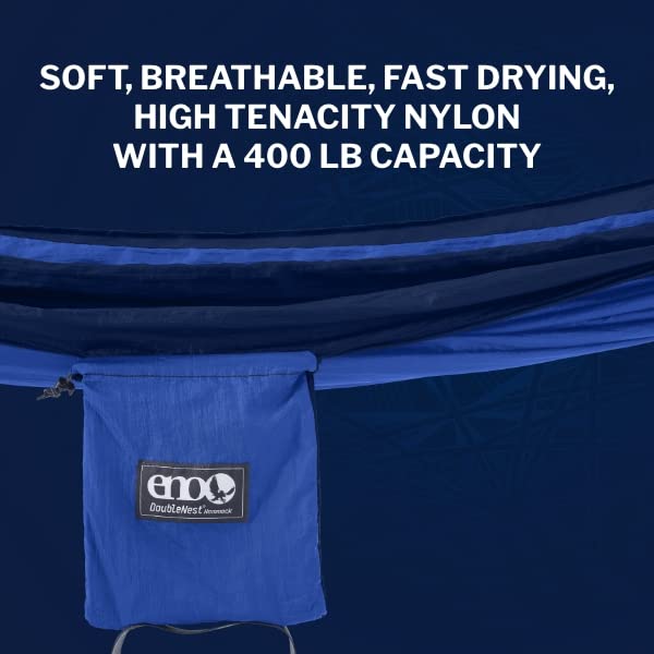 Eno, Eagles Nest Outfitters Doublenest Lightweight Camping Hammock, 1 To 2 Person, Royal/Navy