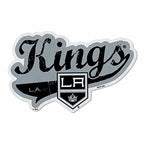 Rico Industries Nhl Los Angeles Kings Distressed Shape Cut Pennant - Home And Living Room D  Cor - Soft Felt Ez To Hang