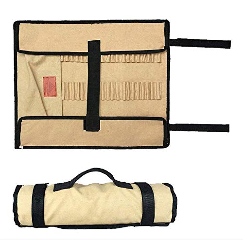 Campingmoon Cotton Canvas Tent Stakes Case Storage Bag Max 13.78?/35Cm In Length Beige Color B135