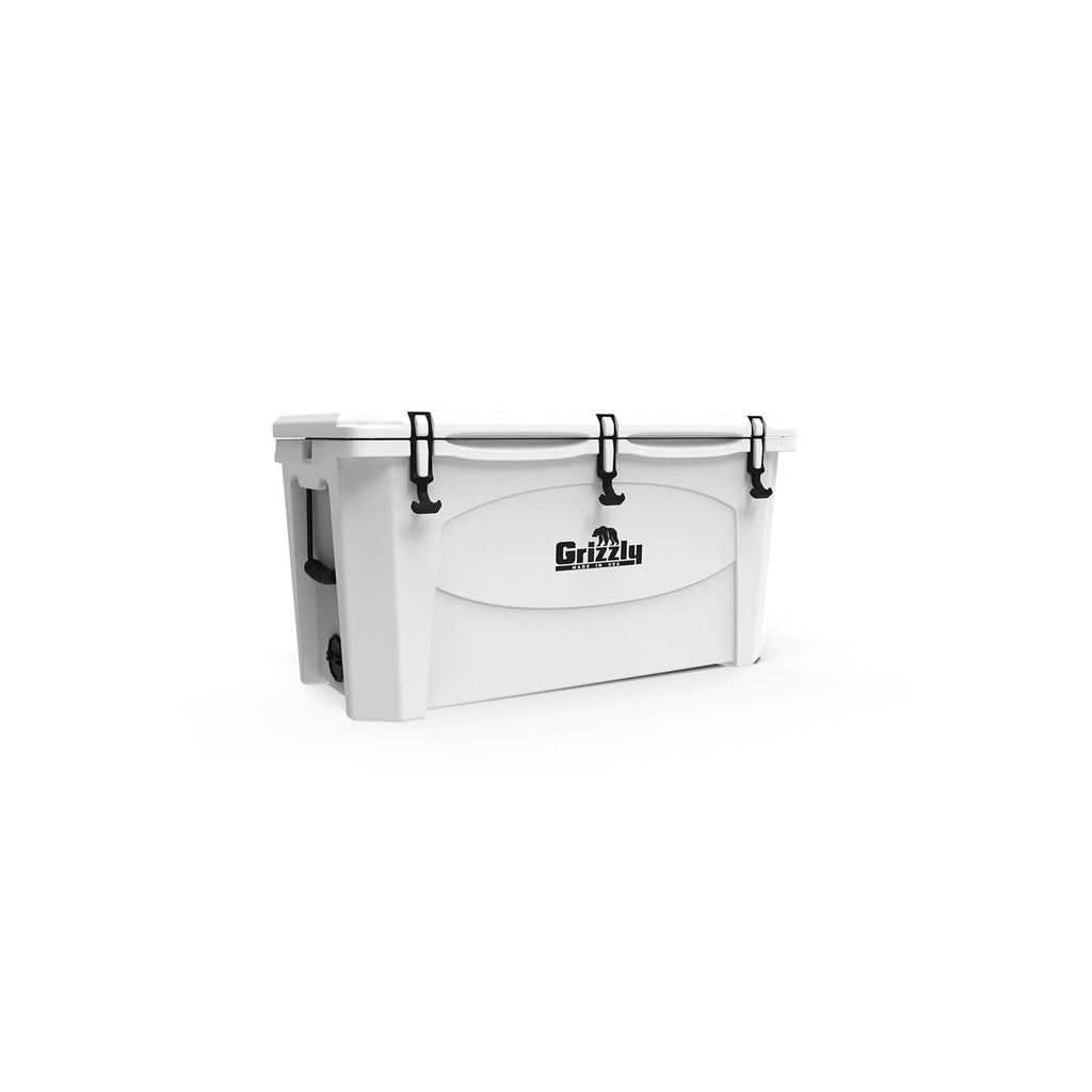 Grizzly 100 Cooler  100 Qt Ice Chest Durable Rotomolded Insulated  Made In Usa  Warranty For Life  For Beach Boat Camping Fishin