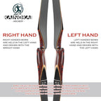 Kainokai 58 Laminated Recurve Bow,Amercian Hunting Bow Archery Bow 20-60Lbs (40Lbs, Left Hand)