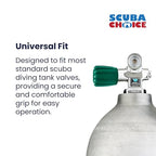 Scuba Choice Scuba Diving Tank Valve Knob - Round Shape, Green