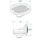 Seachoice Hidden Boat Horn, Abyc And Nmma Standard, Stainless Steel Cover