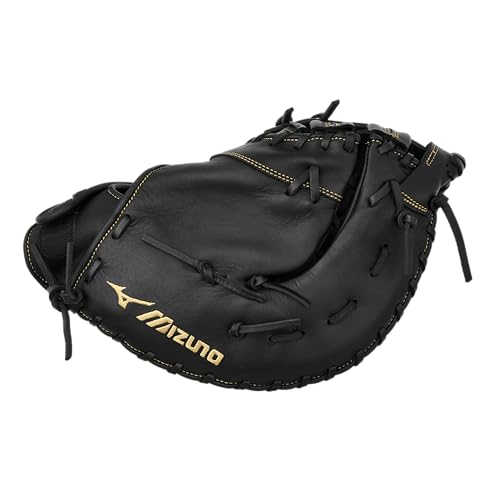 Mizuno GXF50FP MVP Prime Fastpitch Softball First Base Mitts, 13, Left Hand Throw, Worn on Right Hand, Black
