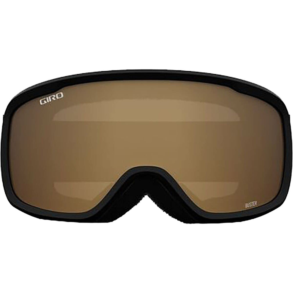 Giro Buster Kids Ski Goggles - Snowboard Goggles For Youth, Boys & Girls - Black Wordmark Strap With Amber Rose Lens
