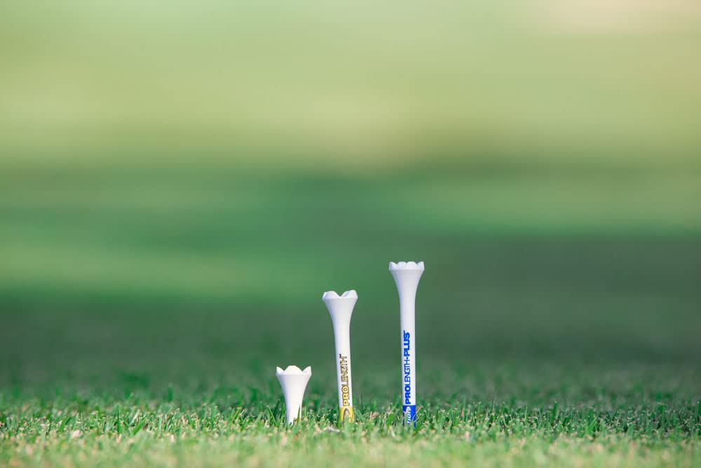 Pride Professional Tee System Plastic Golf Tees, 3-1/4 Inch - 30 Count (Blue),Ev31430 White