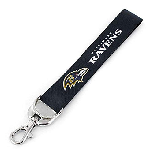 Aminco Nfl Baltimore Ravens Deluxe Wristlet Keychain