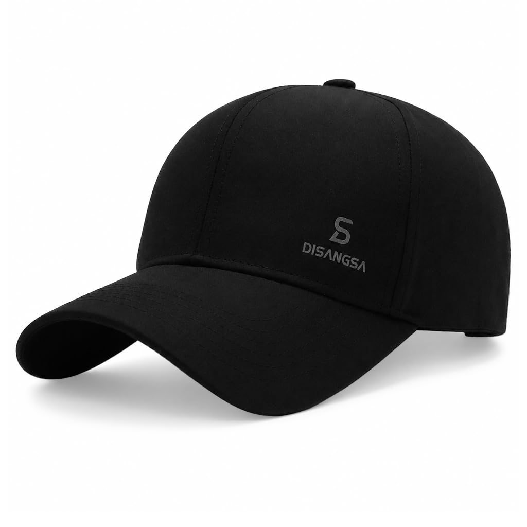 Gustave Foldable Lightweight Baseball Cap For Outdoor Running Black