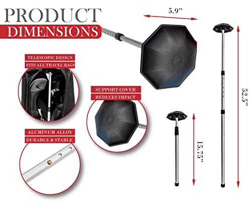 Jef World Of Golf The Protector Golf Club Travel Support Protection,Black,Grey
