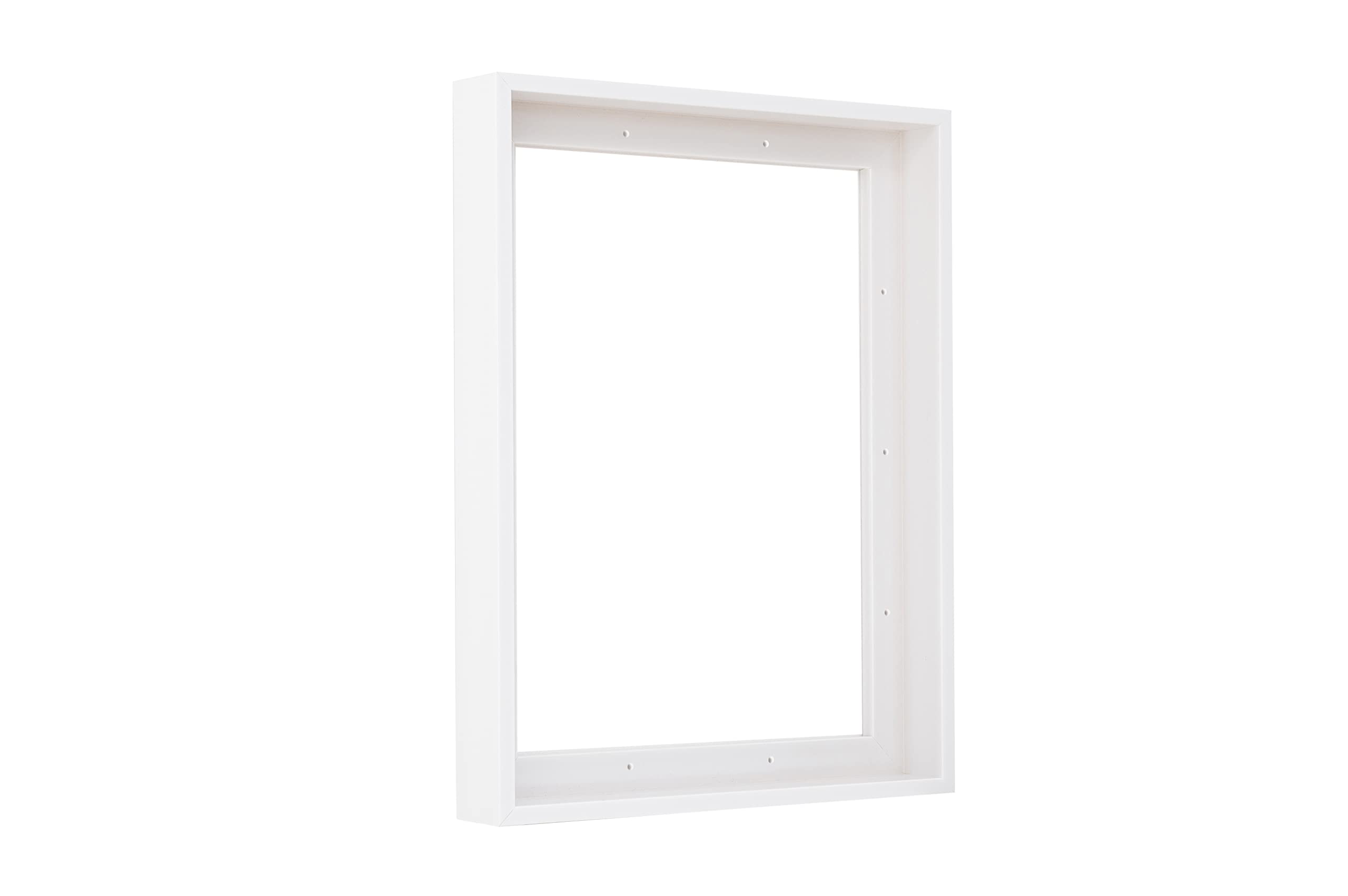 Pixy Canvas 10X16 Floater Frame For 15 Deep Canvas Paintings, Wood Panels  Stretched Canvas Boards 4 Colors Available (White, 10