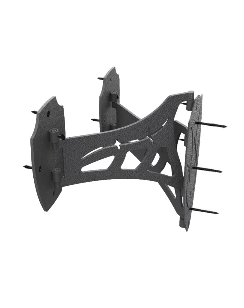 Skull Hooker Small/Medium Game Steel Powder-Coated Dual Shoulder Mount With 8-Inch Swing Arm, Black