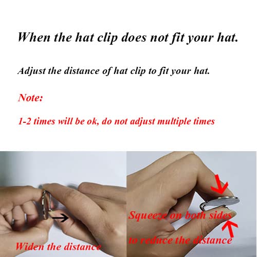 Pinmei Standard Hat Clips Golf Ball Marker Holder 2 Pcs (Silver)