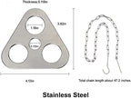 Pwpam Camping Tripod Board With Adjustable Chain For Suspending Pots Over Fire For Cooking By Turning Branches Into Campfire Tri