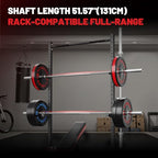 Papababe Olympic Bar 7-Foot Solid Chrome Barbell Weights Lifting Power Lifting (2-Inch)